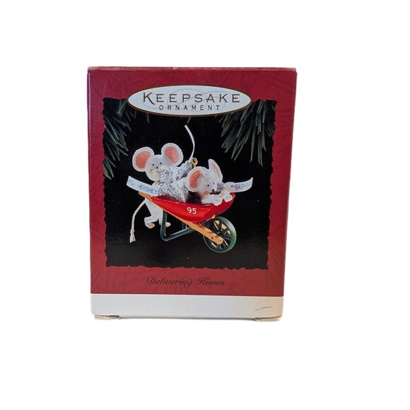 Hallmark Other - Vintage Hallmark Keepsake Christmas Ornament Delivering Kisses 1995